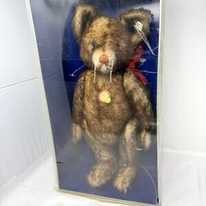 Steiff Petsy 1927 Replica Teddy Bear 321 19” Limited Edition Mohair Collectible